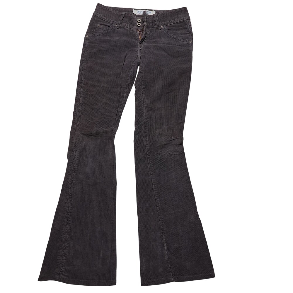 Hudson Jeans Womens 29 Brown Dark Wash Low Rise Slim Bootcut Corduroy Pants